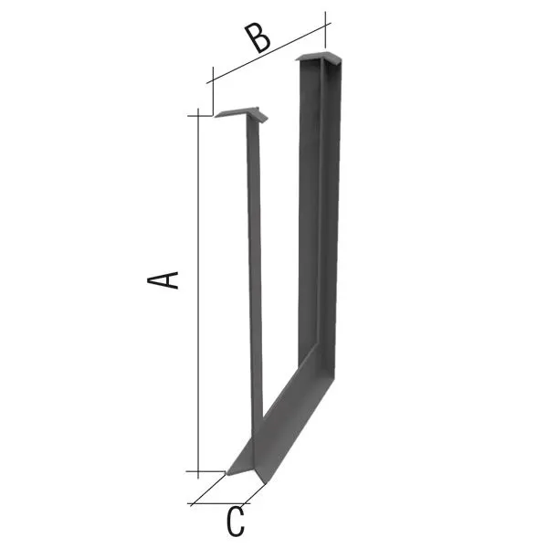 Außenwinkel 90°/ Maße: 127mm x 78mm x 15mm